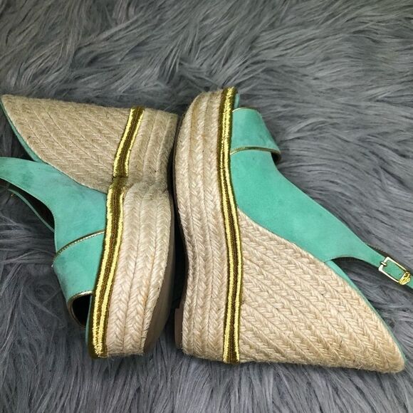 Versace medusa suede espadrille platform - Picture 10 of 16